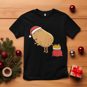 Funny French Fries Christmas T Shirt Potato Food Eaters TS14 Black Print Your Wear