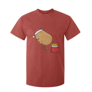 Funny French Fries Christmas T Shirt For Kid Potato Food Eaters TS14 Red Print Your Wear