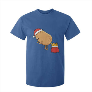 Funny French Fries Christmas T Shirt For Kid Potato Food Eaters TS14 Royal Blue Print Your Wear