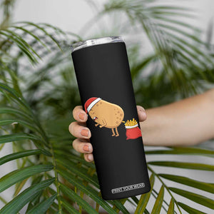 Funny French Fries Christmas Skinny Tumbler Potato Food Eaters TS14 Print Your Wear