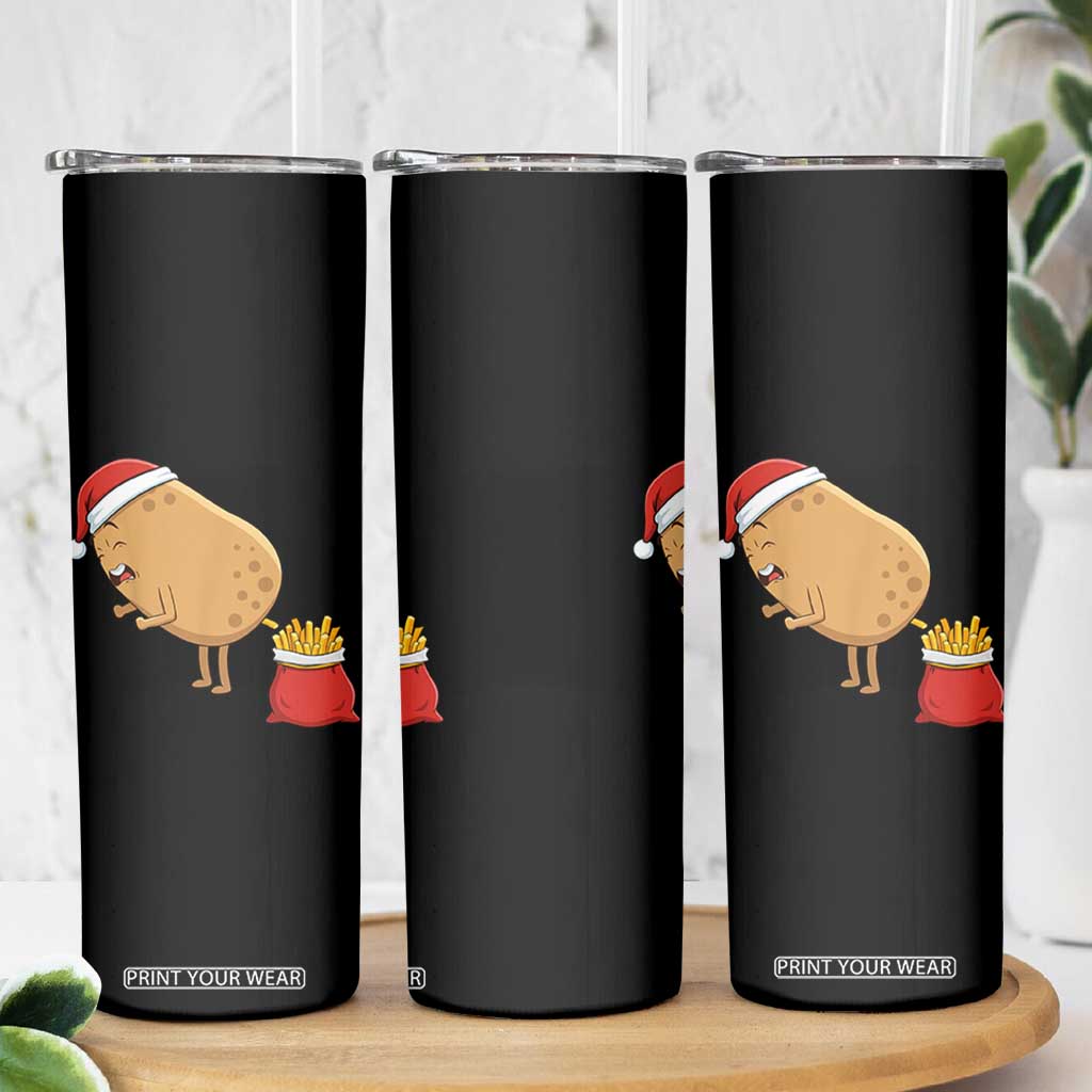 Funny French Fries Christmas Skinny Tumbler Potato Food Eaters TS14 Print Your Wear