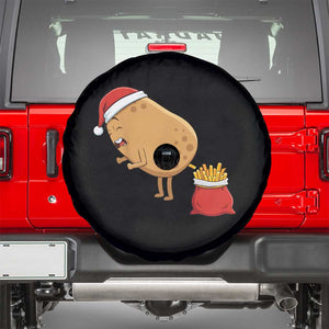 Funny French Fries Christmas Spare Tire Cover Potato Food Eaters TS14 Black Print Your Wear