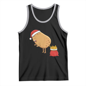 Funny French Fries Christmas Tank Top Potato Food Eaters TS14 Black Athletic Heather Print Your Wear