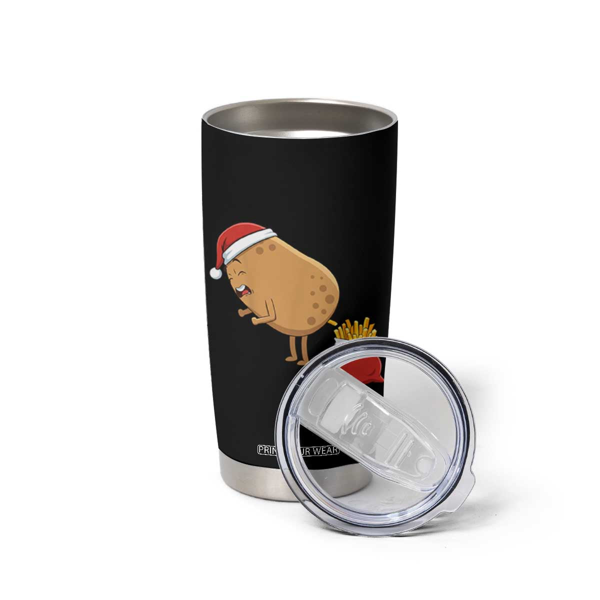 Funny French Fries Christmas Tumbler Cup Potato Food Eaters TS14 Print Your Wear