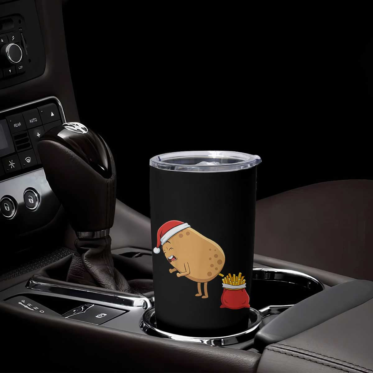Funny French Fries Christmas Tumbler Cup Potato Food Eaters TS14 Print Your Wear