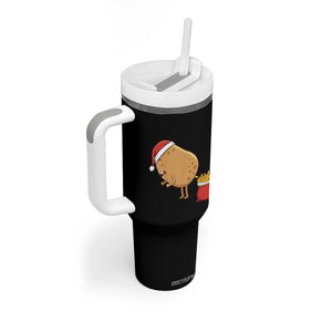 Funny French Fries Christmas Tumbler With Handle Potato Food Eaters TS14 Print Your Wear