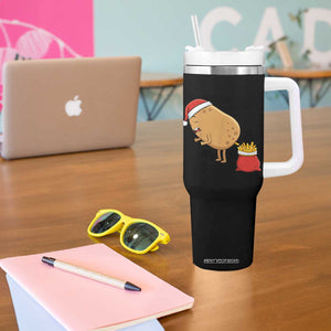 Funny French Fries Christmas Tumbler With Handle Potato Food Eaters TS14 Print Your Wear