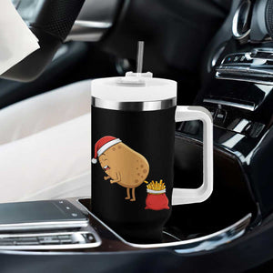Funny French Fries Christmas Tumbler With Handle Potato Food Eaters TS14 Print Your Wear