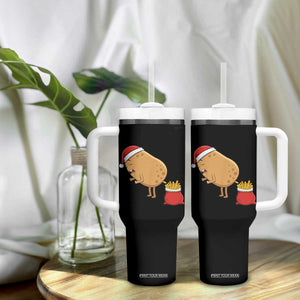 Funny French Fries Christmas Tumbler With Handle Potato Food Eaters TS14 Print Your Wear
