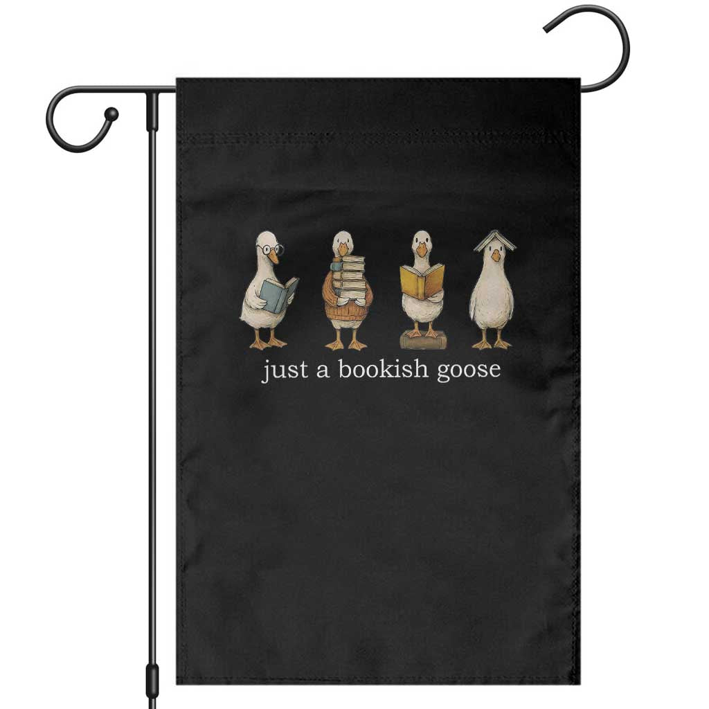 Silly Goose Book Club Garden Flag Funny Bookish Book Lover TS14 Black Print Your Wear