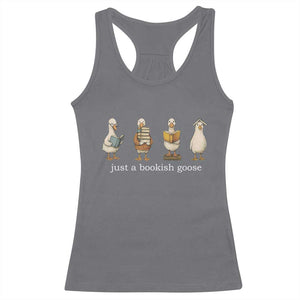 Silly Goose Book Club Racerback Tank Top Funny Bookish Book Lover TS14 Charcoal Print Your Wear