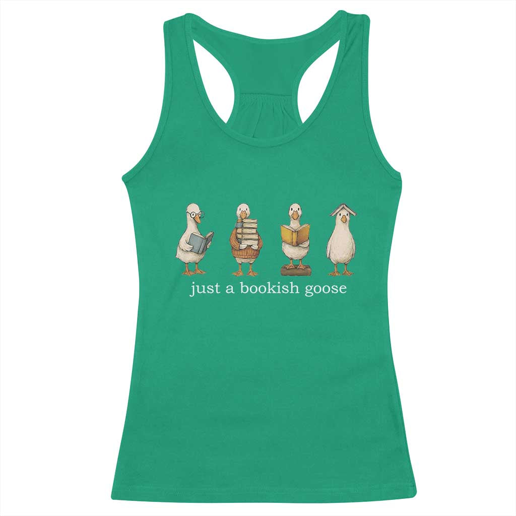 Silly Goose Book Club Racerback Tank Top Funny Bookish Book Lover TS14 Irish Green Print Your Wear
