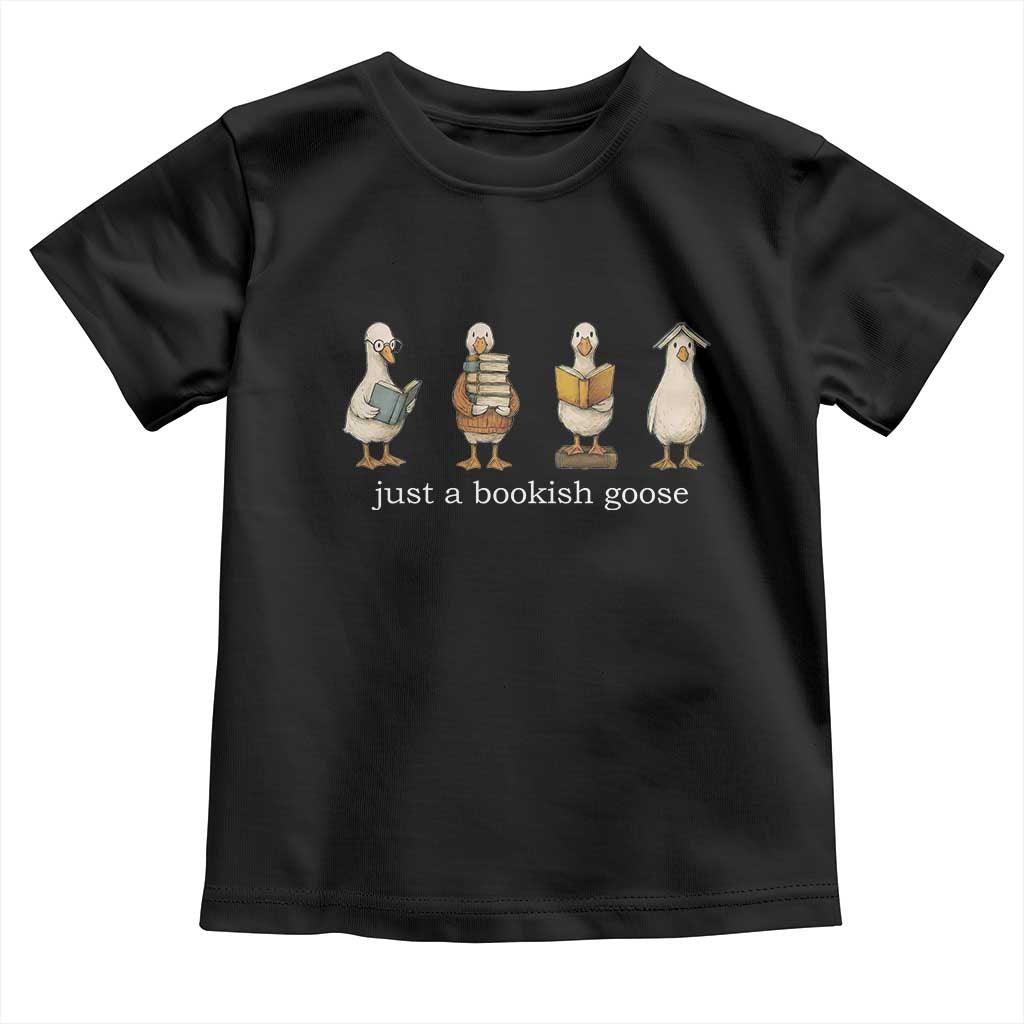 Silly Goose Book Club Toddler T Shirt Funny Bookish Book Lover TS14 Black Print Your Wear