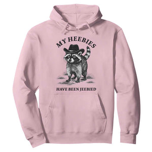 Funny Cowboy Raccoon Meme Hoodie My Heebies Have Been Jeebied TS14 Light Pink Print Your Wear