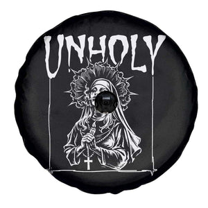 Unholy Nun Spare Tire Cover Funny Horror Unholy Nun Satan Baphomet Gothic TS14 Print Your Wear