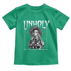 Unholy Nun Toddler T Shirt Funny Horror Unholy Nun Satan Baphomet Gothic TS14 Irish Green Print Your Wear