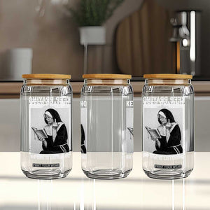 Funny Smoking Nun Glass Can Keep Praying No One Is Listening TS14 Print Your Wear