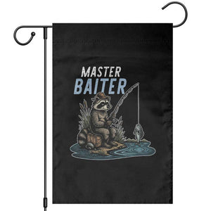 Funny Raccoon Fishing Garden Flag Master Baiter Fisherman TS14 Black Print Your Wear