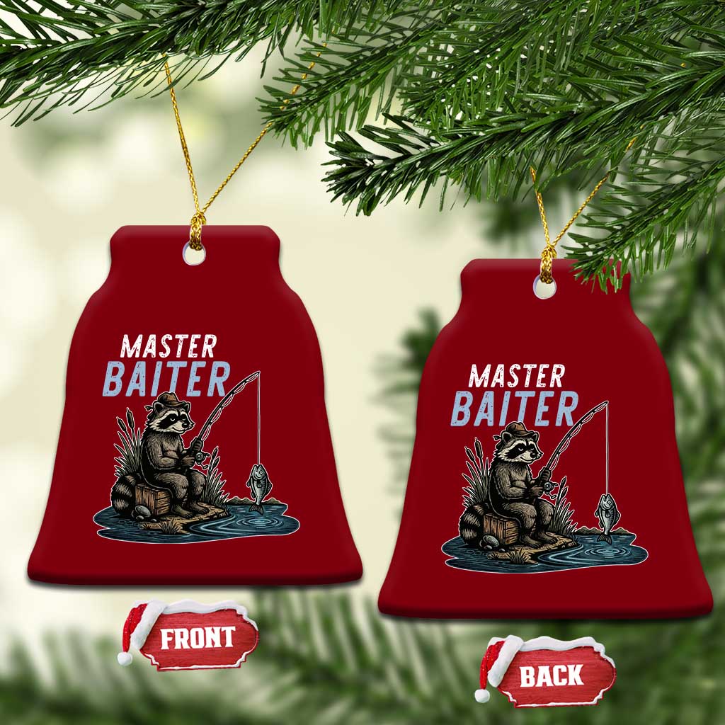Funny Raccoon Fishing Ceramic Ornament Master Baiter Fisherman TS14 Print Your Wear