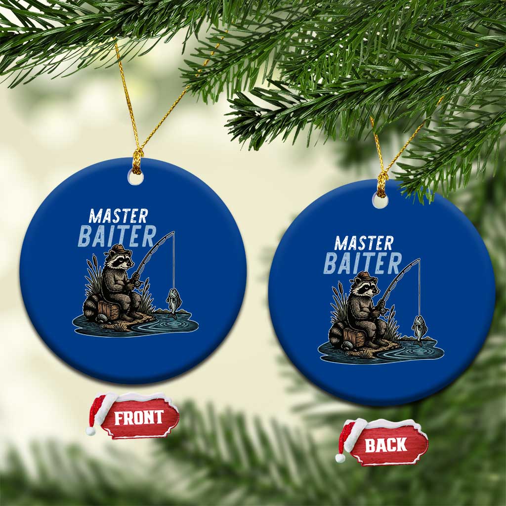 Funny Raccoon Fishing Ceramic Ornament Master Baiter Fisherman TS14 1pc Blue Print Your Wear