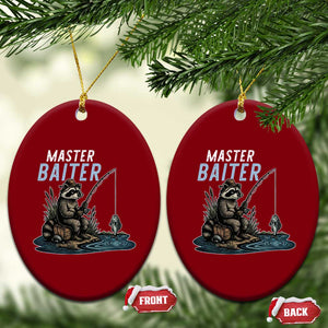 Funny Raccoon Fishing Ceramic Ornament Master Baiter Fisherman TS14 Print Your Wear