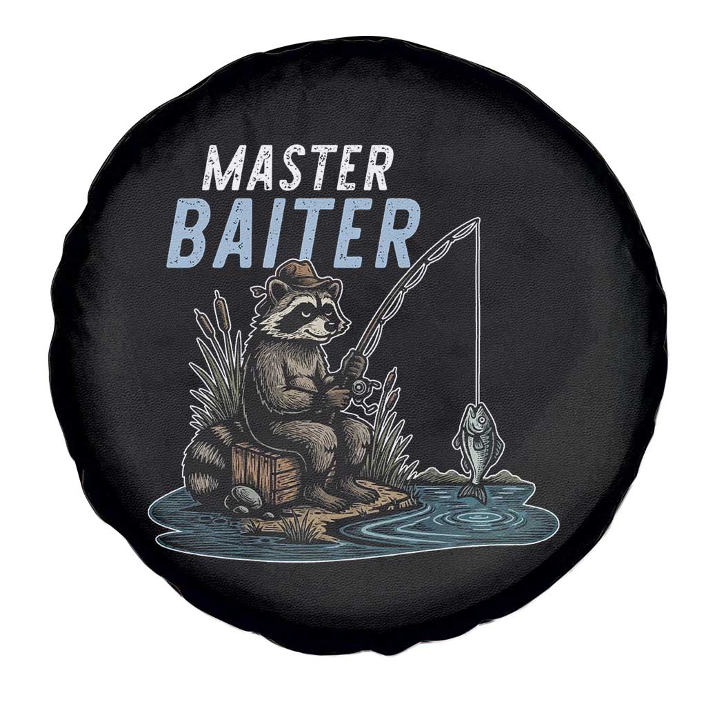 Funny Raccoon Fishing Spare Tire Cover Master Baiter Fisherman TS14 Print Your Wear