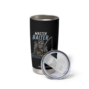 Funny Raccoon Fishing Tumbler Cup Master Baiter Fisherman TS14 Print Your Wear