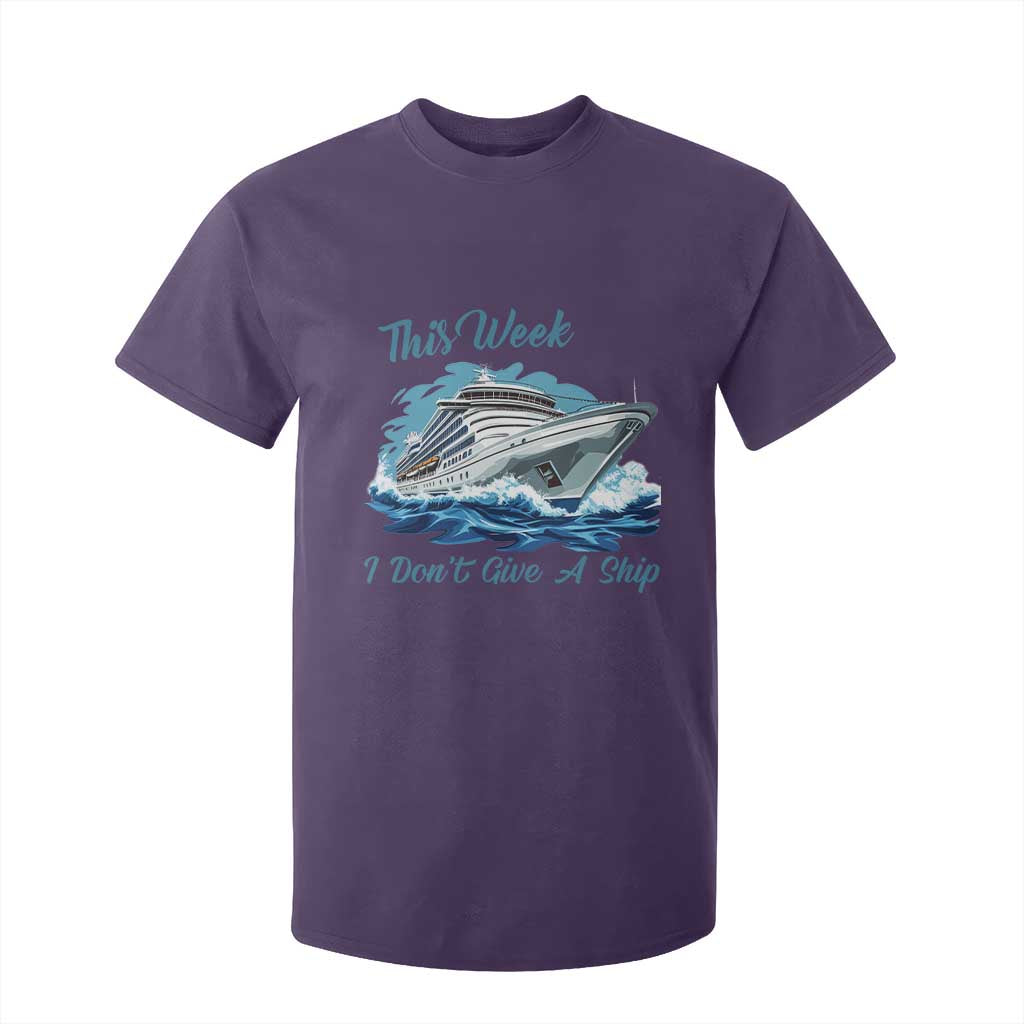 Funny Cruise Vacation T Shirt For Kid This Week I Do Not Give A Ship TS14 Purple Print Your Wear