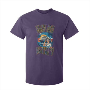 Funny Cruise T Shirt For Kid It Is Not Easy Being My Wife's Cruise Candy TS14 Purple Print Your Wear