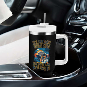 Funny Cruise Tumbler With Handle It Is Not Easy Being My Wife's Cruise Candy TS14 Print Your Wear