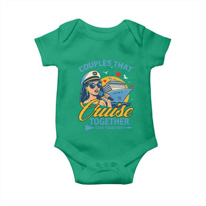 Couples That Cruise Together Stay Together Baby Onesie Funny Cruising Couples TS14 Irish Green Print Your Wear