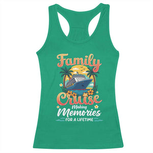 Family Cruise Making Memories For A Life Time Racerback Tank Top Funny Cruise Vacation Trip TS14 Irish Green Print Your Wear