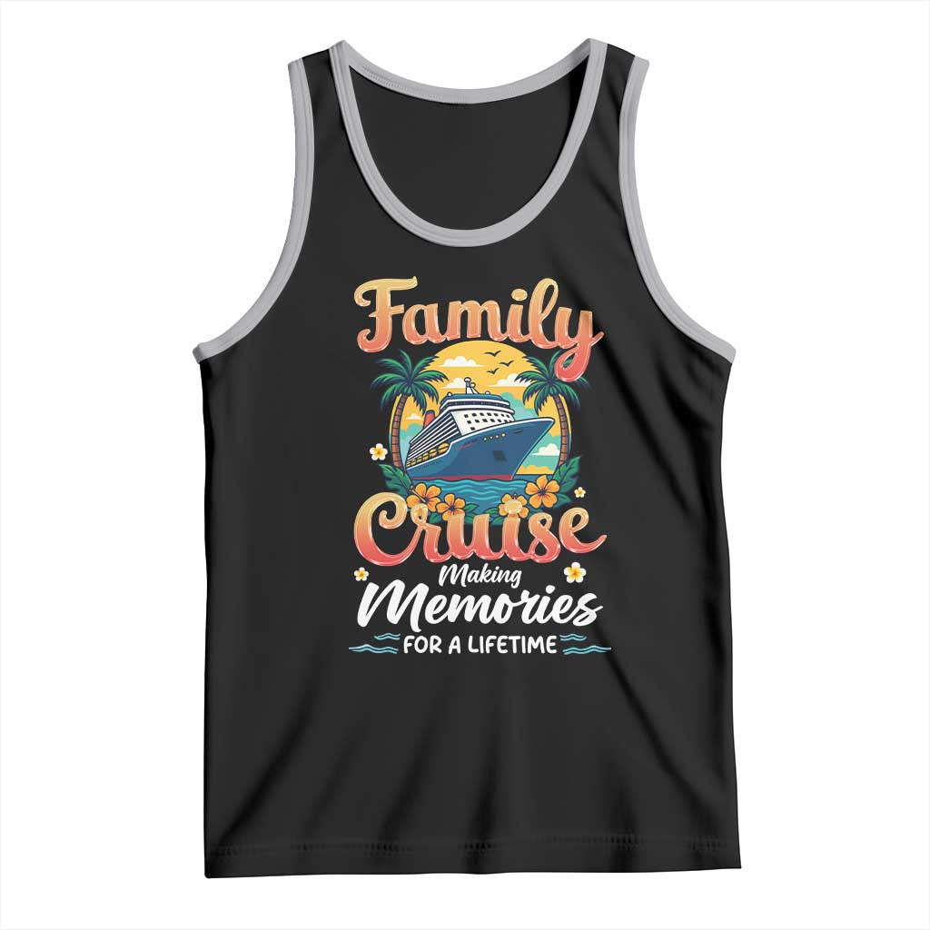 Family Cruise Making Memories For A Life Time Tank Top Funny Cruise Vacation Trip TS14 Black Athletic Heather Print Your Wear