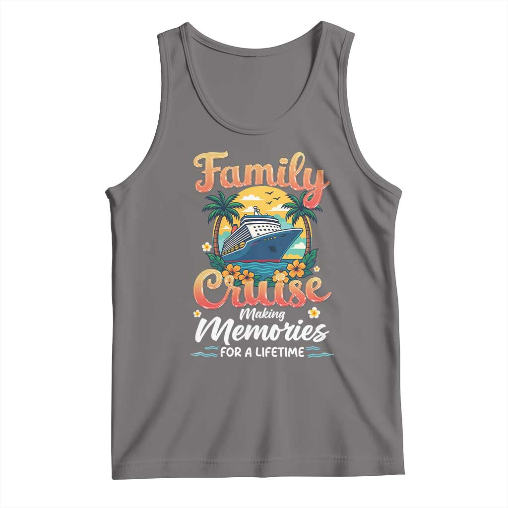 Family Cruise Making Memories For A Life Time Tank Top Funny Cruise Vacation Trip TS14 Deep Heather Print Your Wear