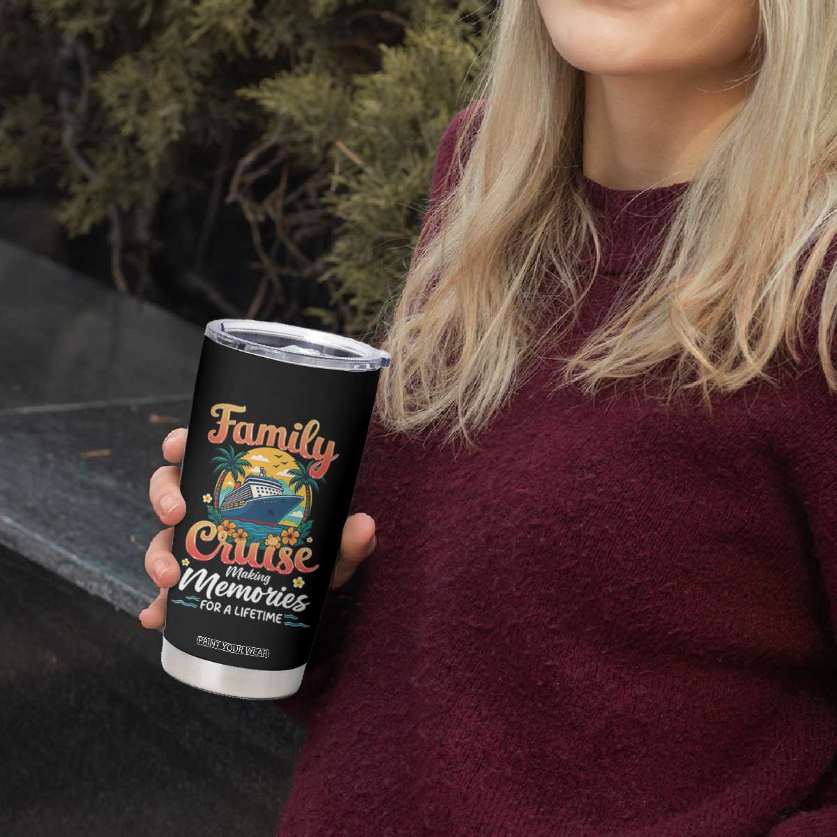 Family Cruise Making Memories For A Life Time Tumbler Cup Funny Cruise Vacation Trip TS14 Print Your Wear