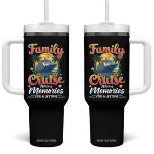 Family Cruise Making Memories For A Life Time Tumbler With Handle Funny Cruise Vacation Trip TS14 One Size: 40 oz Black Print Your Wear