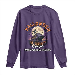 Funny Cruise Halloween Long Sleeve Shirt Making Memories Together TS14 Purple Print Your Wear