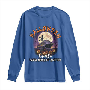Funny Cruise Halloween Long Sleeve Shirt Making Memories Together TS14 Royal Blue Print Your Wear