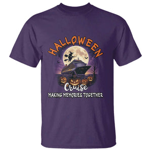 Funny Cruise Halloween T Shirt Making Memories Together TS14 Purple Print Your Wear