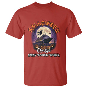Funny Cruise Halloween T Shirt Making Memories Together TS14 Red Print Your Wear