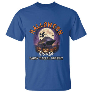 Funny Cruise Halloween T Shirt Making Memories Together TS14 Royal Blue Print Your Wear