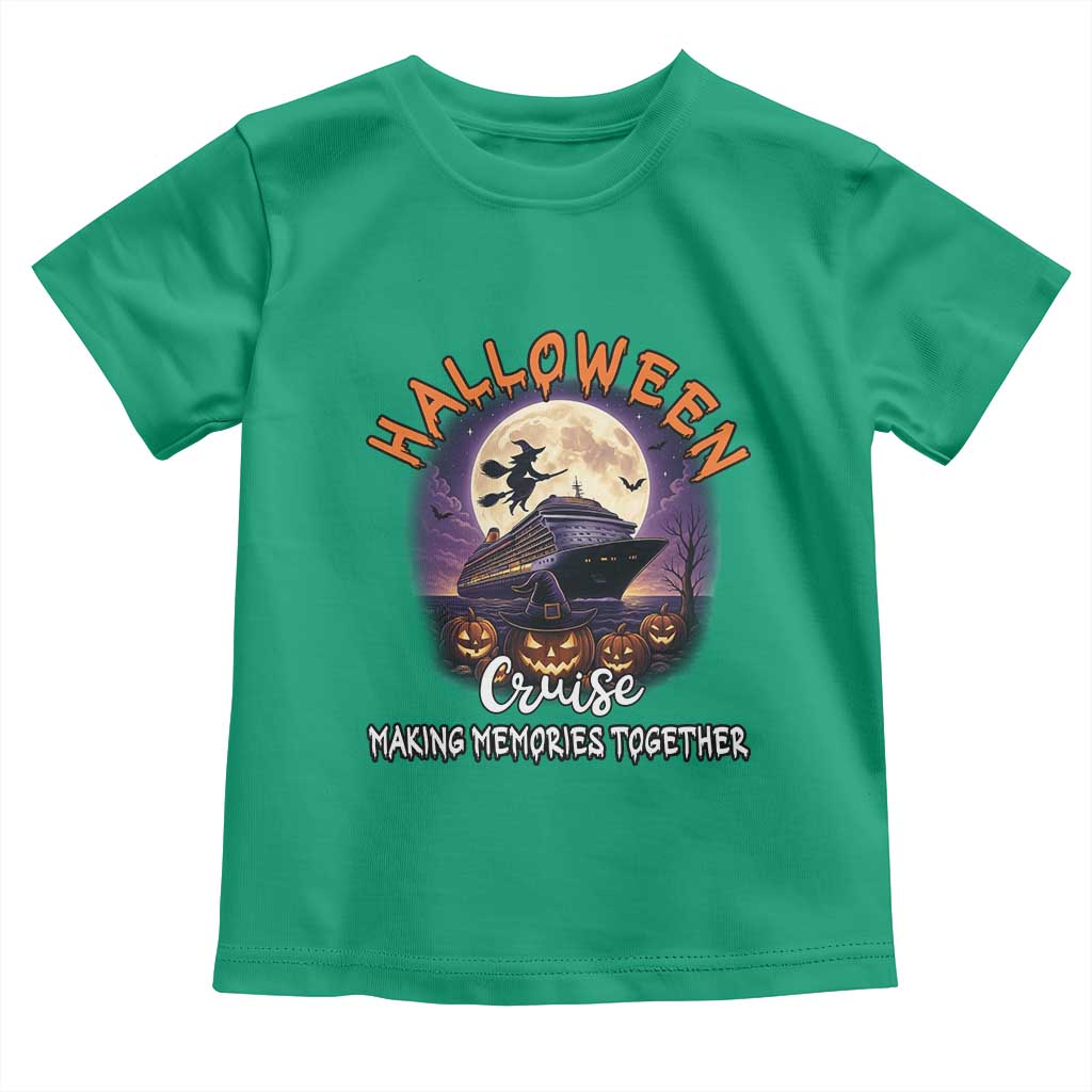 Funny Cruise Halloween Toddler T Shirt Making Memories Together TS14 Irish Green Print Your Wear