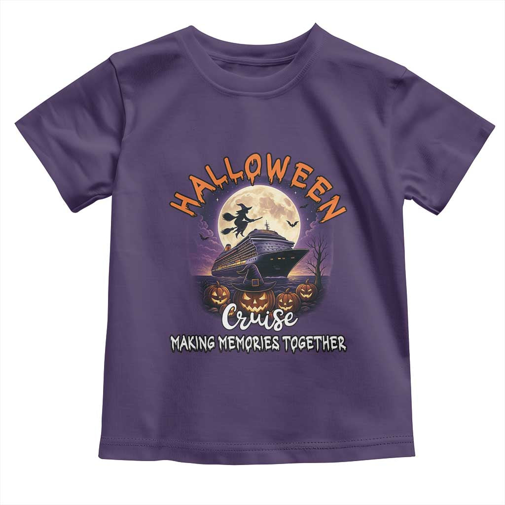 Funny Cruise Halloween Toddler T Shirt Making Memories Together TS14 Purple Print Your Wear