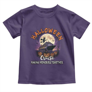Funny Cruise Halloween Toddler T Shirt Making Memories Together TS14 Purple Print Your Wear