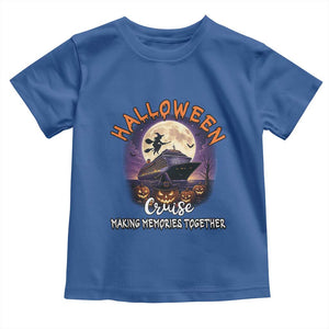 Funny Cruise Halloween Toddler T Shirt Making Memories Together TS14 Royal Blue Print Your Wear