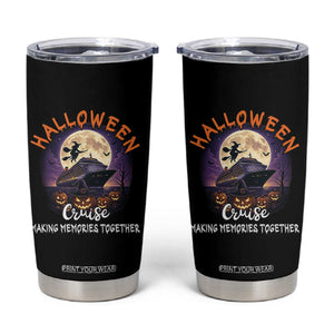Funny Cruise Halloween Tumbler Cup Making Memories Together TS14 Black Print Your Wear