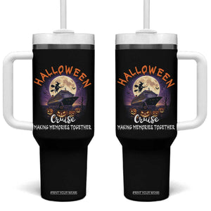Funny Cruise Halloween Tumbler With Handle Making Memories Together TS14 One Size: 40 oz Black Print Your Wear