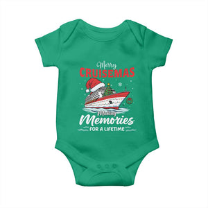 Christmas Cruise Baby Onesie Merry Cruisemas Making Memories For A Life Time TS14 Irish Green Print Your Wear