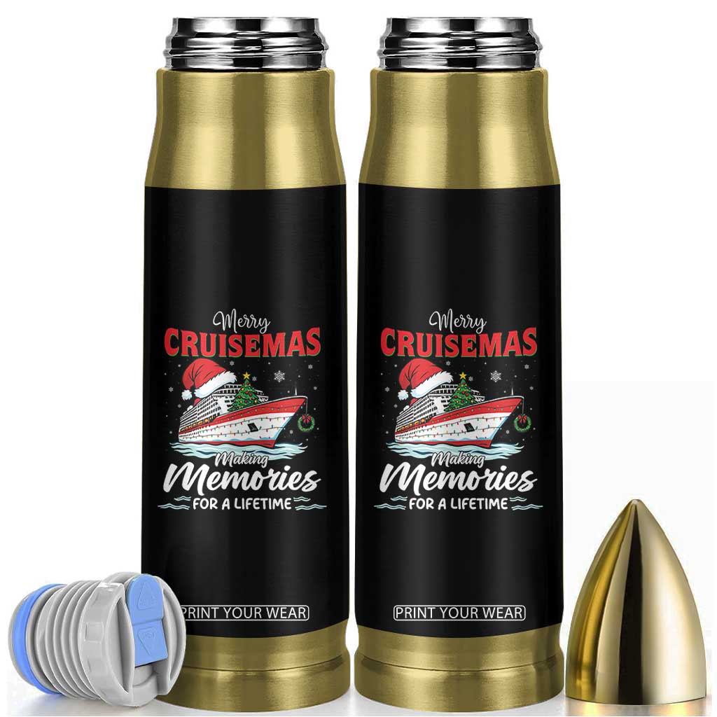 Christmas Cruise Bullet Tumbler Merry Cruisemas Making Memories For A Life Time TS14 Black Print Your Wear