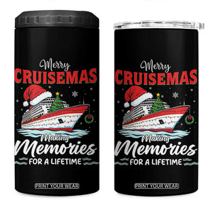 Christmas Cruise 4 in 1 Can Cooler Tumbler Merry Cruisemas Making Memories For A Life Time TS14 One Size: 16 oz Black Print Your Wear